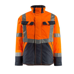 Veste de travail imperméable en microfibre haute visibilité, coupe-vent, respirante et réfléchissante, prix de gros - Product Image 1