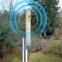 Antenne Cellulaire Omnidirectionnelle 4G LTE 5G avec Connecteur TS-9 / Mât / Câble de 5m / 600-6000MHz / 10dBi