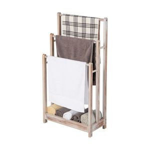Moderno Portasciugamani Verticale Bianco in Acciaio Inox 304, Doppio Pieghevole con Riscaldamento per Bagno e Soggiorno - Product Image 1