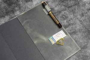 Protège-cahier A5 en cuir de qualité supérieure, anti-odeur, protection robuste, rechargeable, organisateur de journal LNBC-0127 - Product Image 4