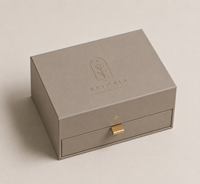 Boîte à bijoux de luxe multifonctionnelle à deux niveaux de grande capacité - Tiroir de rangement pour bijoux personnalisable haut de gamme avec gaufrage