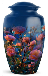 Urna Funeraria Artesanal de Diseño Moderno Americano para Adultos, Hermosa Urna Conmemorativa Azul para Entierro, Capacidad de 200 Pulgadas Cúbicas - Product Image 6