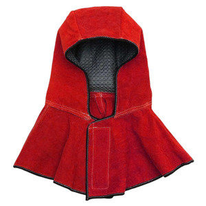 Capuche de soudeur industrielle en cuir de vachette pleine fleur, résistante au feu et aux flammes, robuste - Product Image 5