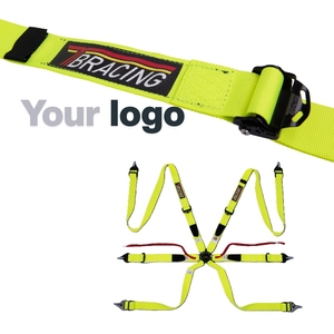 Cinturón de Seguridad Motorsport FIA 8853 2016, Fabricante TBRACING, Venta al por Mayor, Ajustadores de Velcro Seguros y Ligeros de Acero - Product Image 1