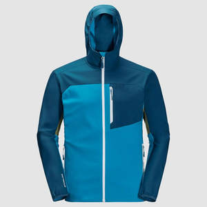 Veste Softshell d'extérieur personnalisée en gros, coupe-vent, résistante à l'eau, avec capuche - Product Image 1
