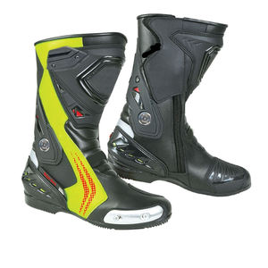 Chaussures de moto pour hommes, best-sellers, en cuir véritable, respirantes, imperméables, coupe-vent, avec logo. - Product Image 1