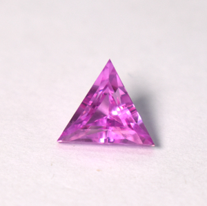 Lab <b>Pink</b> Sapphire Corundum 7 mm Trillion Faceted AAA Loose Gemstones for Luxury Jewelry Makings, September Birthstones - Product Image 6