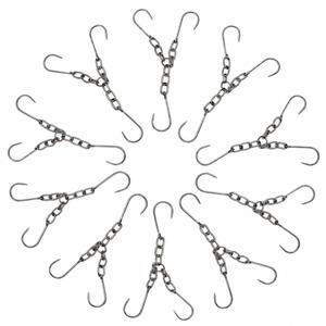 INSTRUMENTS CHIRURGICAUX SUAVE – Lot de 10 crochets à triple chaîne avec anneaux et crochets en acier de 2 pouces, taille réglable, pour usage hospitalier, certifiés CE - Product Image 4