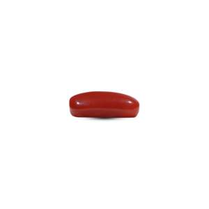 Red Coral Oval Faceted Loose Gemstone 6.4 Carat High Quality for Fine Jewelry - Product Image 3