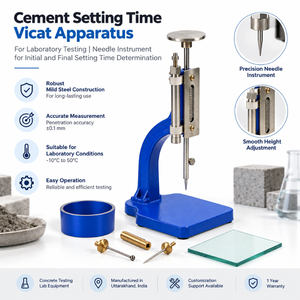 Appareil Vicat pour l'essai de temps de prise du ciment en laboratoire |   Instrument à aiguille pour la détermination du temps de réglage initial et final - Product Image 5