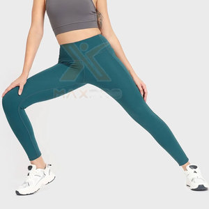 Pantalon de yoga confortable pour femme, usage extérieur – Taille mi-haute élastique, couleur unie, écologique, respirant, Spandex/Polyester, personnalisable - Product Image 4
