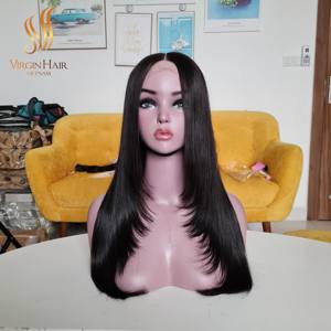 Peluca de pelo crudo vietnamita directo de fábrica de la mejor calidad SDD Bone Straight Remy Hair Shiny Silky Jerry Curl Style a precio - Product Image 3
