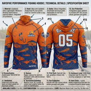 Chemises de pêche pour hommes avec logo personnalisé, impression par sublimation, 100% polyester, pull-over, protection UV, séchage rapide, UPF50, jersey performant - Product Image 2