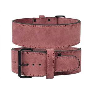 Customizable Professional Breathable Cowhide Weight Lifting <b>Belt</b> Adjustable Buckle Back Waist Support Eco-Friendly Unisex - Product Image 3
