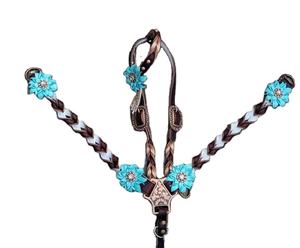 Juego de tachuelas trenzadas de cuello de pecho de caballo de una oreja de alta calidad a precio mayorista - Product Image 1