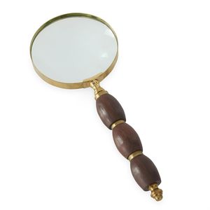 Elegante lupa de madera para leer periódicos, libros, manualidades, inspección y decoración de mesa de oficina. - Product Image 2