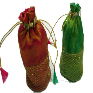 Sacs cadeaux en organza personnalisés, imprimés, colorés, durables, pour mariage, bijoux, fête, emballage en tissu, vente en gros - Product Image 1