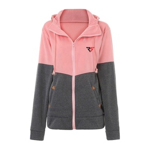 Sudaderas con capucha de moda de dos colores para mujer Sudaderas en blanco de color sólido personalizadas Sudaderas con capucha de algodón de gran tamaño para mujer - Product Image 1