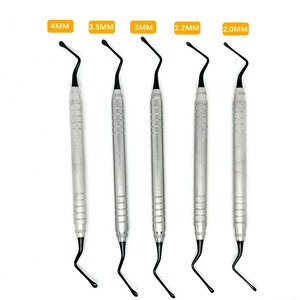 Stainless Steel Manual Reusable Dental Scaler Gracey Jagged Curette Periodontal Bone Curettes Perio Dental <b>Tooth</b> <b>Cleaning</b> <b>Tool</b> - Product Image 4