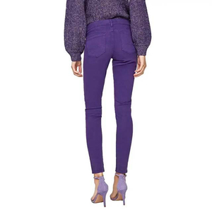 Jeans droits respirants pour femmes, nouveau modèle, vente en gros, personnalisables en couleur et poches, coupe classique, 100% coton denim - Product Image 2