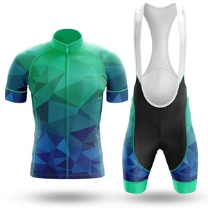 Nouveauté, produit tendance, uniformes de cyclisme respirants, vêtements de sport personnalisés pour l'été, combinaison de cyclisme à manches courtes avec short à bretelles - Product Image 1