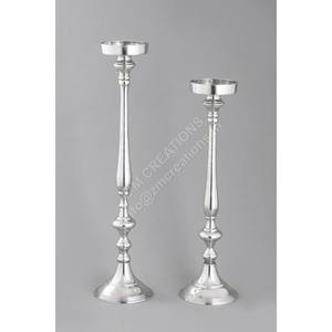 ชุดเชิงเทียนอลูมิเนียมตกแต่ง ของขวัญ ราคาโรงงาน งานแฮนด์เมด ขาตั้งเทียนโลหะ อุปกรณ์จัดงาน ตกแต่งโต๊ะ - Product Image 1