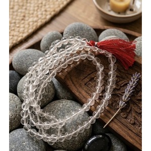 Pulsera Espiritual de Cuarzo de Cristal Mala 108 Hecha a Mano al por Mayor, Pulseras y Brazaletes de Cristal de Jaipur, India - Product Image 2