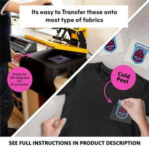 Pegatinas de Transferencia DTF, Película de Transferencia de Calor Personalizada para Impresión de Camisetas en Tela, Transferencia Directa a Película Lista para Prensar - Product Image 2