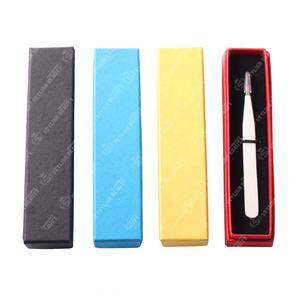 Pinzas de pestañas antiestáticas de acero inoxidable japonesas con logotipo personalizado, herramienta de belleza de etiqueta privada con punta puntiaguda en caja de 1 pieza - Product Image 5