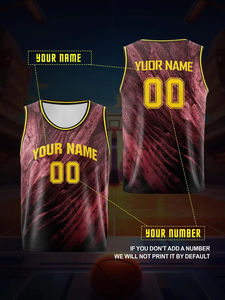 Maillot de basket-ball réversible en mesh de haute qualité unisexe, dernier design de maillot de basket-ball, impression personnalisée - Product Image 4