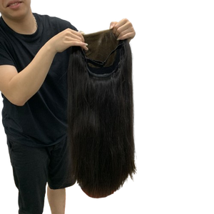 วิกผม220% 7x7 HD วิกผมดิบวิกผมมนุษย์ฟอกนอต - Product Image 1