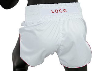 Shorts Elásticos Lisos al por Mayor – MMA, Kick Boxing, Muay Thai, Cintura Elástica, Ligeros, Directo de Fábrica, Etiqueta Personalizada - Product Image 4