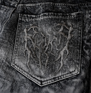 Jeans Anchos de Mezclilla con Bordado de Araña Estilo Gótico Y2K para Hombre y Mujer, Ropa Urbana, Jeans Punk Vintage - Product Image 5