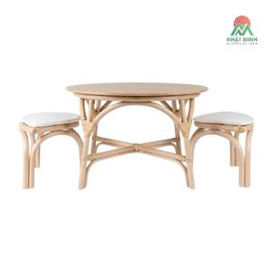 Nhat Minh Children's Rattan <b>Table</b> And <b>Chair</b> Set Round Rustic Eco-Friendly <b>Dining</b> Furniture For Kids .<b>foldable</b> - Product Image 1