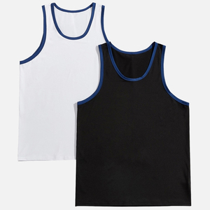 Débardeur d'été pour homme, décontracté, sans manches, en coton doux, t-shirt lavé, vêtement de sport, gilet de gym respirant, streetwear fitness - Product Image 5