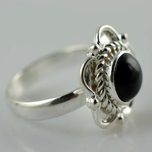 Black Onyx <b>Ring</b> 925 Sterling Silver Handmade Promise <b>Ring</b> for Women Oval Gemstone <b>Statement</b> <b>Ring</b> Gift July Birthstone Month - Product Image 6