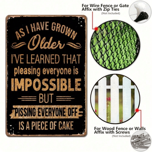 CIFbuy Targa in Alluminio Vintage Rustica 8x12 Pollici (20.3x30.5cm) per Casa e Bar, TikTok per Servizio Ritiro Temu - Product Image 4