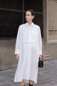 Vestido Maxi Holgado de Maternidad para Mujer, Prenda Informal, Transpirable, Ligero, Tejido 100% Algodón Ecológico - Product Image 3