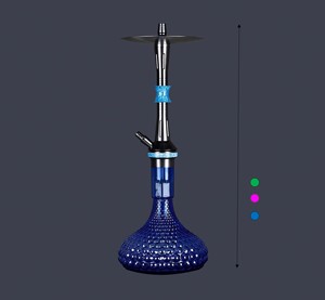 SHISHA 2210-HEZER Ensemble de chicha de luxe en acier inoxydable |   Grande boîte cadeau pour l'exportation et la vente en gros - Product Image 1
