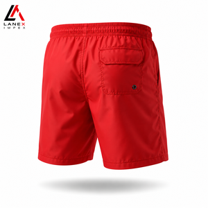 Shorts de Baño de Secado Rápido Personalizados para Hombre |   Traje de Baño Ligero de Cintura Media, 100% Poliéster, con Bolsillos con Cordón Ajustable |   Se Aceptan Pedidos OEM/ODM - Product Image 3