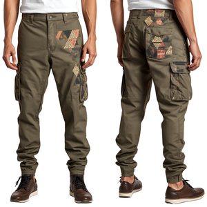 Pantalon TACTICAL STANDARD pour homme, coupe décontractée, imperméable, imprimé flamme, uni, avec fermeture éclair longue sur le devant, en toile rigide, personnalisable - Product Image 4