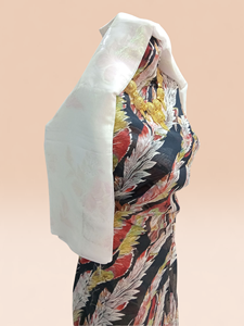Eco-Friendly Slub German for Dirac Full Set with White <b>Shawl</b> | Luxury Girls <b>Wedding</b> Traditional Dress - Product Image 2