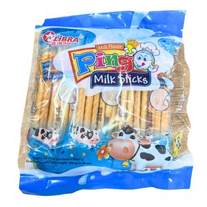 Venta al por mayor a medida Fresh Natural OEM & ODM Opciones Pingo Milk Stick Galletas 186G Bolsita Bolsa azul FMCG - Product Image 3