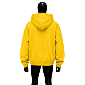 Sudadera con Capucha Personalizada con Estampado Gráfico de Montaña Amarilla, Sudadera Holgada Unisex, Ropa Urbana de Invierno, Sudadera Informal con Capucha, Venta al Por Mayor - Product Image 2