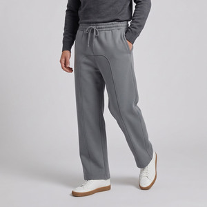 Men's Heavyweight High Waist Baggy <b>Fleece</b> Sweatpants Loose Wide Leg Winter High Street Jogging <b>Pants</b> - Product Image 6