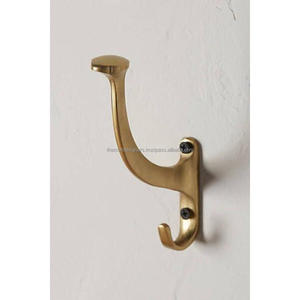 Multifunctional Style Brass Hook Wall Mount Luxury Hook For Cloths Hardware Item <b>Cupboard</b> Shelve Door Mounted Hooks - Product Image 3