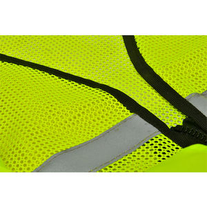 Gilet de sécurité haute visibilité Classe 1 exécutif, en maille réfléchissante, imperméable, avec LED clignotante, logo personnalisé, multi-poches, pour homme, été - Product Image 6