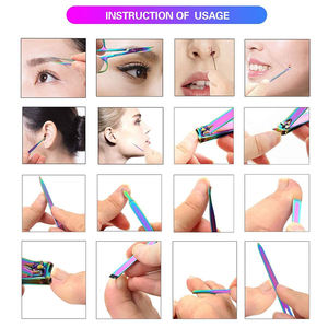 ชุดอุปกรณ์ทำเล็บมือเล็บเท้าสแตนเลสชุดดูแลเล็บมืออาชีพ CE ISO - Product Image 2