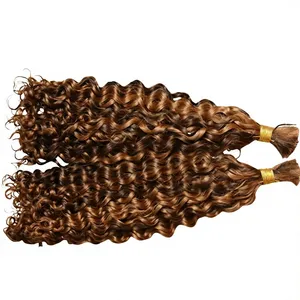 Cheveux humains en vrac de haute qualité pour tresses, bouclés crépus, bouclés profonds, noirs naturels, mèches de cheveux vierges brésiliens - Product Image 5