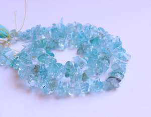 ลูกปัดโทแพซย้อมสีธรรมชาติแบบไม่เจียระไน รูปทรงก้อนหยาบ ลูกปัดพลอยโทแพซแบบเรียบ ขนาด 17 นิ้ว สำหรับทำเครื่องประดับ - Product Image 5